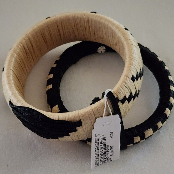 Lucky Brand Jewelry - Lucky Brand bracelets set of two black ecru NWT